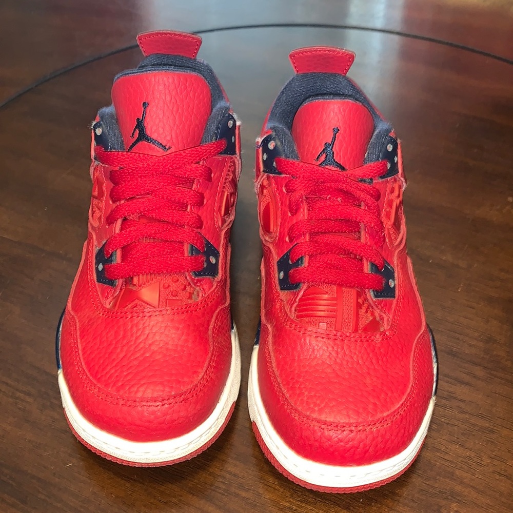 Boy Red and Navy Nike Jordan’s